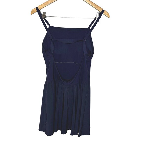 Offline by Aerie Real Me Workout Dress Large Navy Open Back Built in Shorts - Picture 4 of 8
